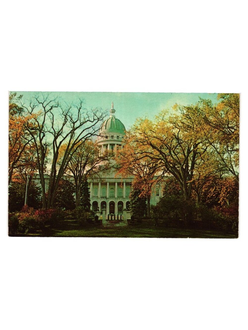 State Capitol Augusta Maine Postcard Eastern Illustrating Dexter Press Gift